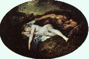 Jean-Antoine Watteau Jupiter and Antiope oil painting picture wholesale